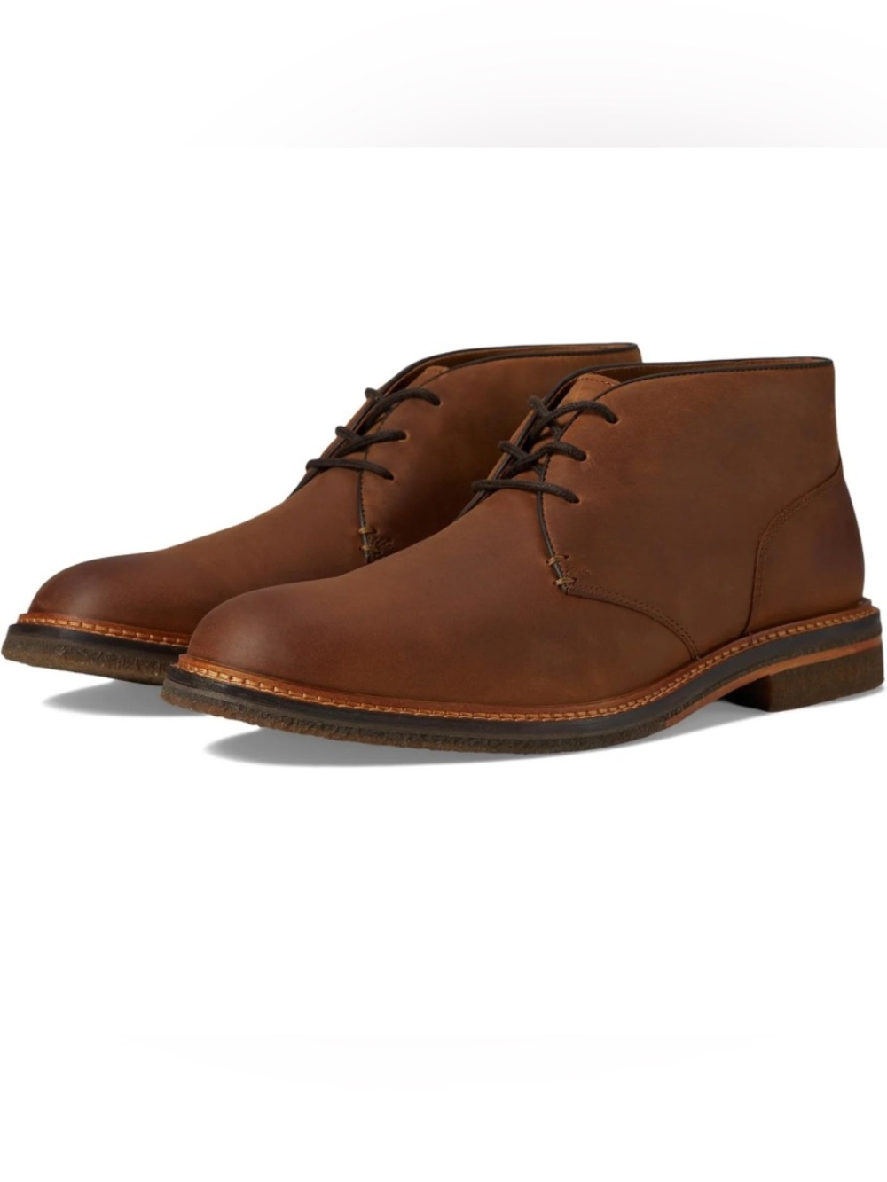 Johnston & Murphy Men's Calder Chukka Boots Brown Oiled Full Grain